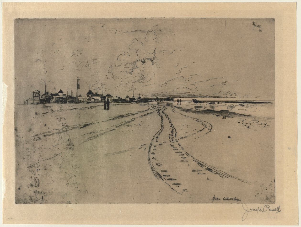 Pod Atlantic City, 1881. od Joseph Pennell