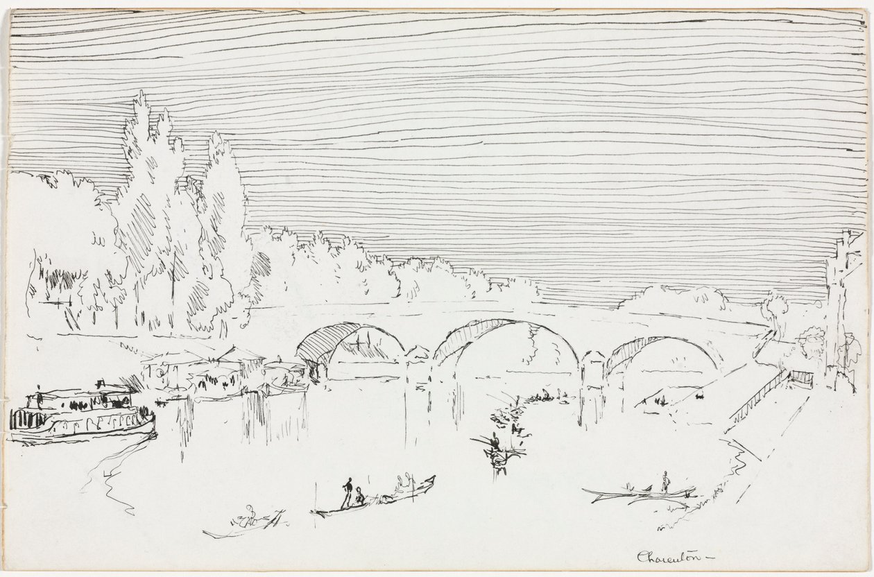 Charenton-le-Pont, ca. 1893. od Joseph Pennell
