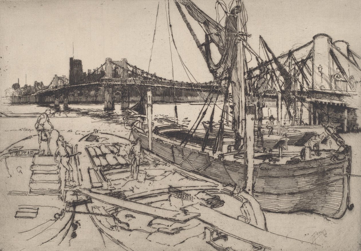Chelsea, č. II, 1886. od Joseph Pennell