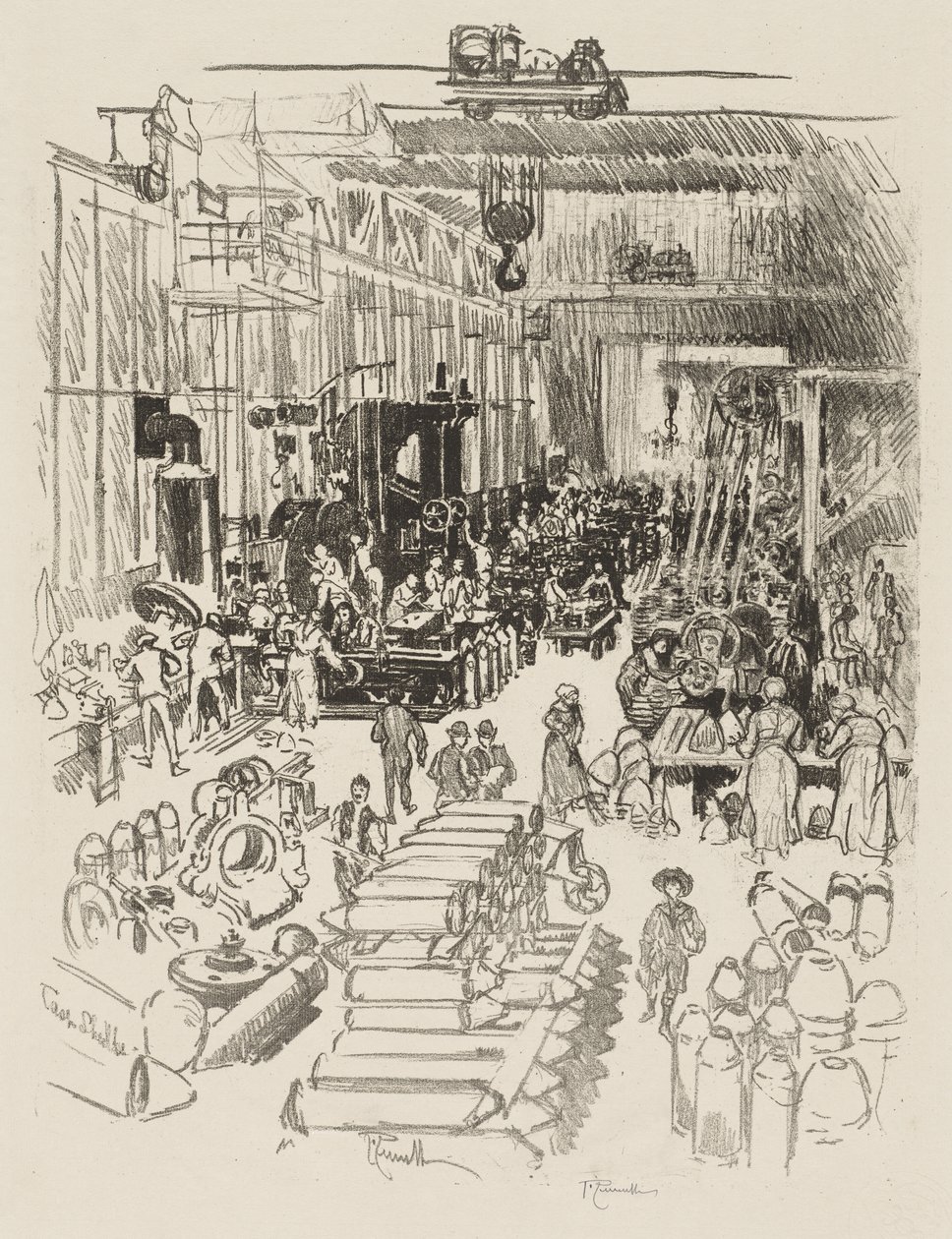 Anglické válečné dílo: Dokončování granátů od Joseph Pennell