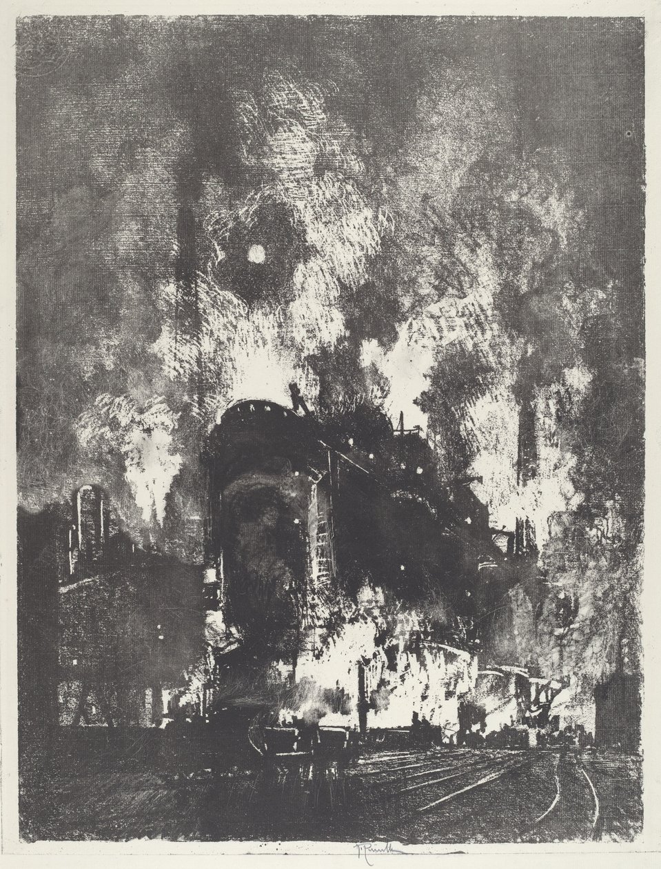 Pece v noci, 1916. od Joseph Pennell
