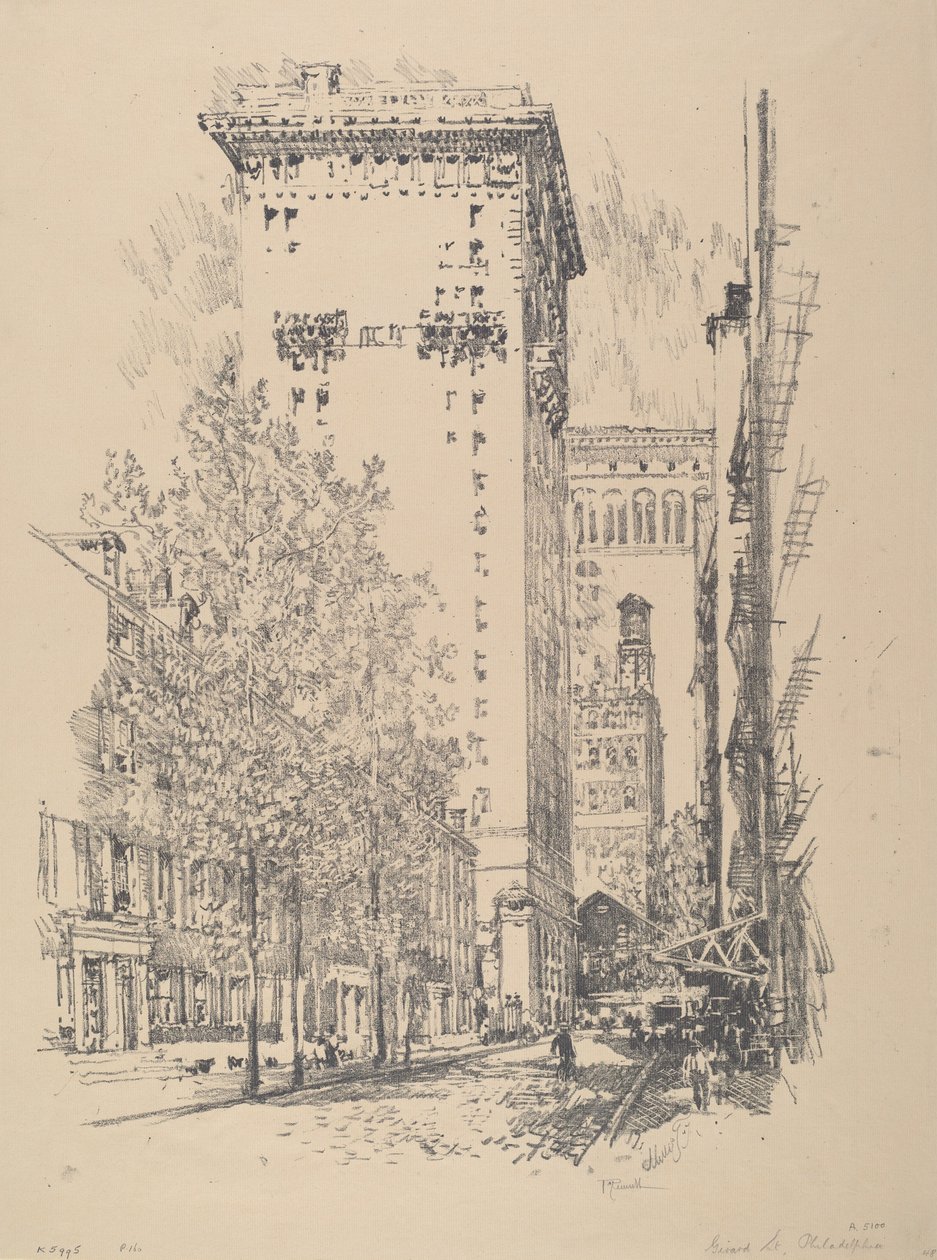 Girard Street, 1912. od Joseph Pennell