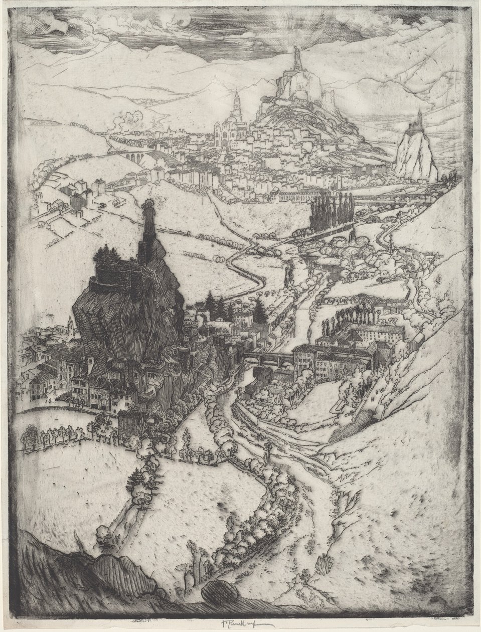 Le Puy od Joseph Pennell