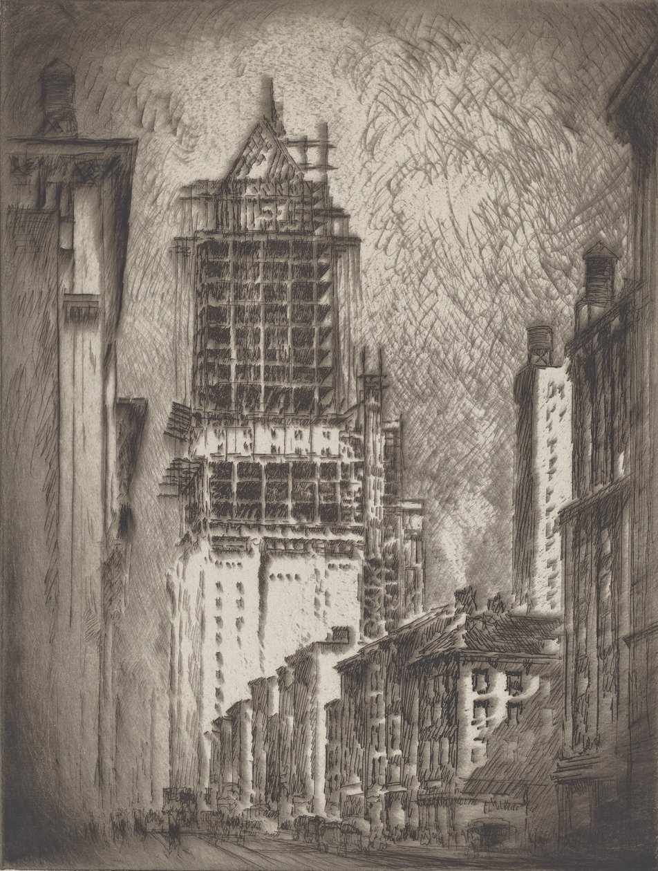 Ubytování pro pány, 1923. od Joseph Pennell