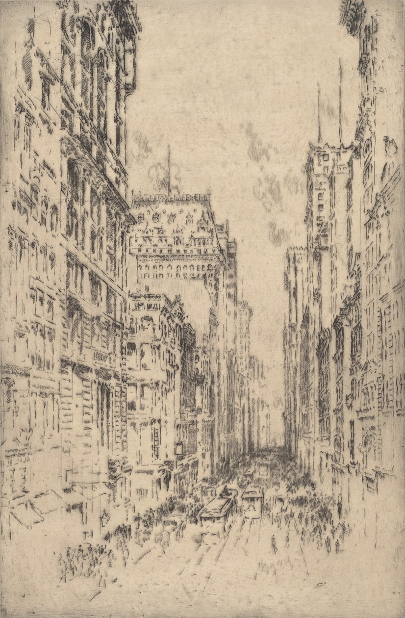 Dolní Broadway, 1904. od Joseph Pennell