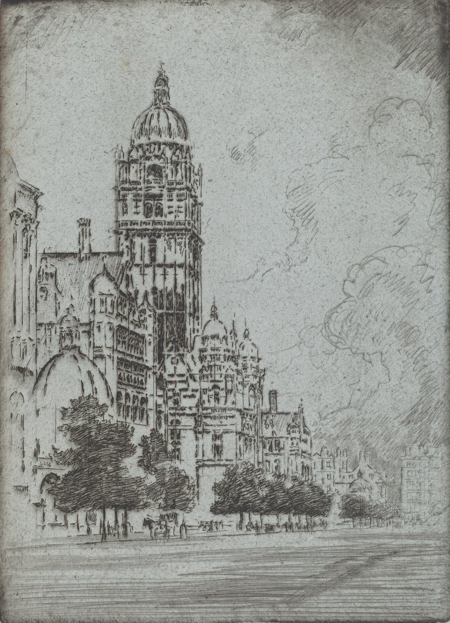 Velkolepý Kensington, 1904. od Joseph Pennell