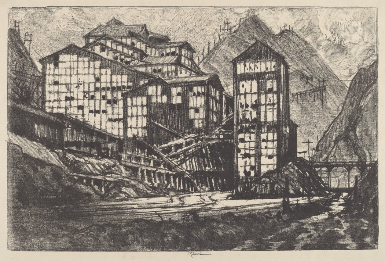 Old Million Eyes, 1910. od Joseph Pennell