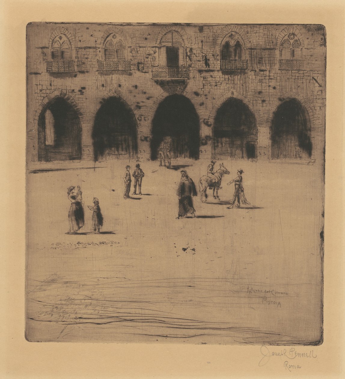 Radnice, Pistoia od Joseph Pennell