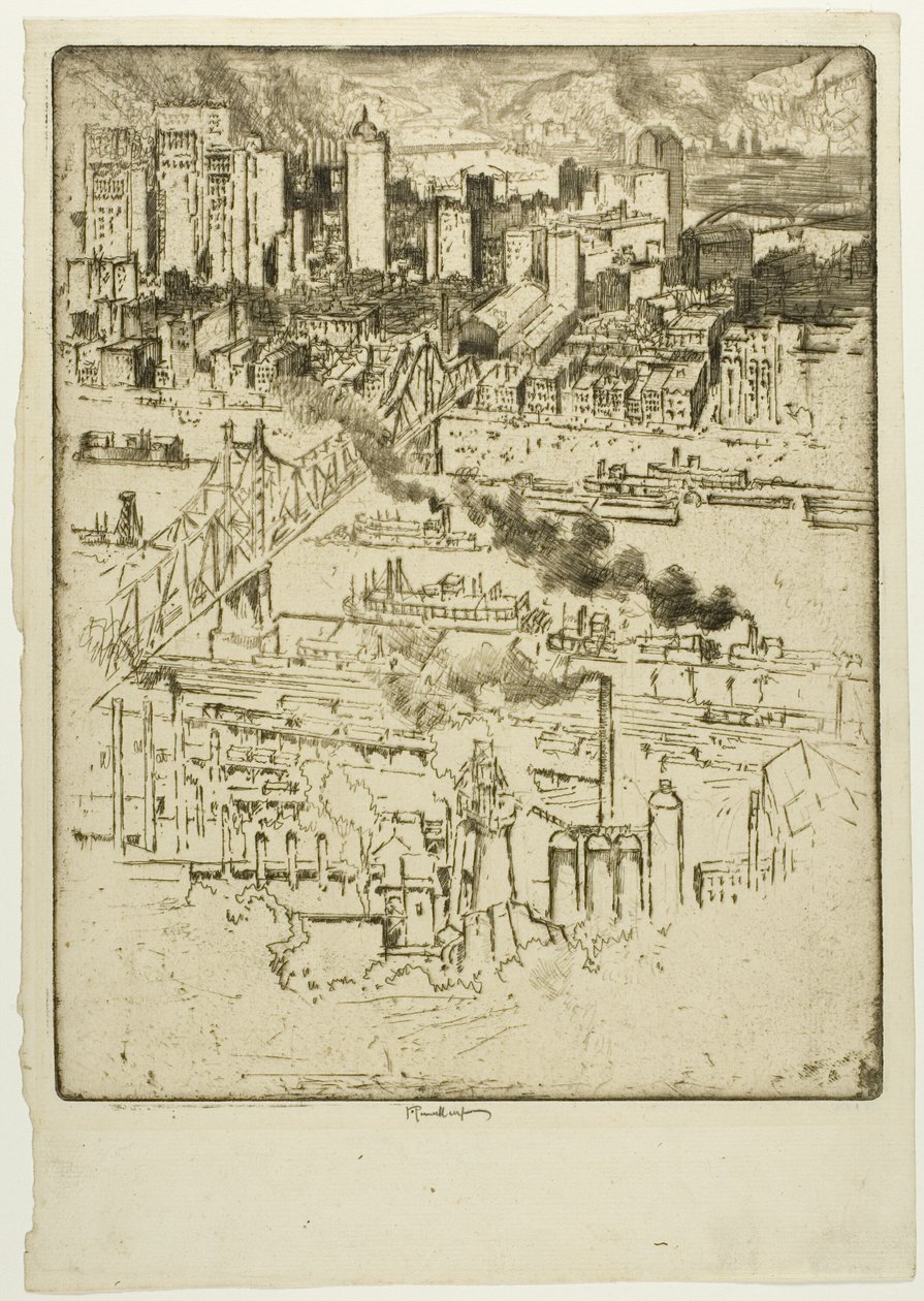 Nádraží, Pittsburgh od Joseph Pennell