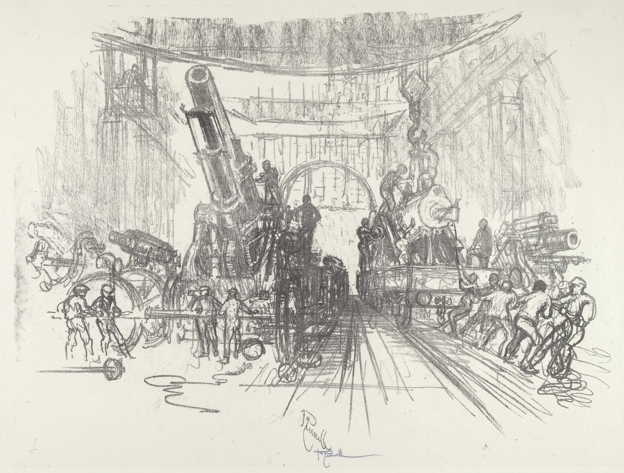 Připraven na válku, 1916. od Joseph Pennell