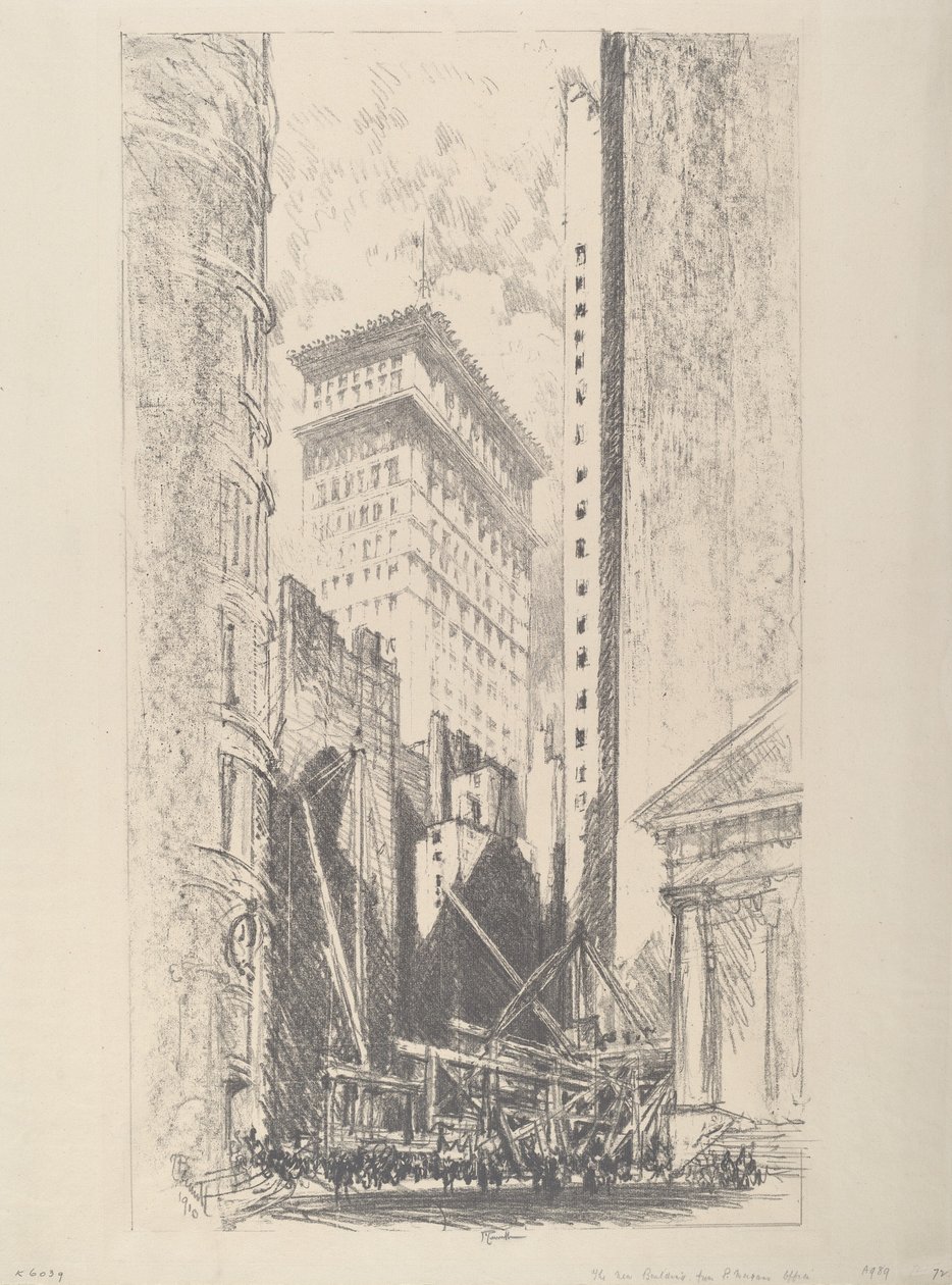 Přestavba Broad Street, 1910. od Joseph Pennell