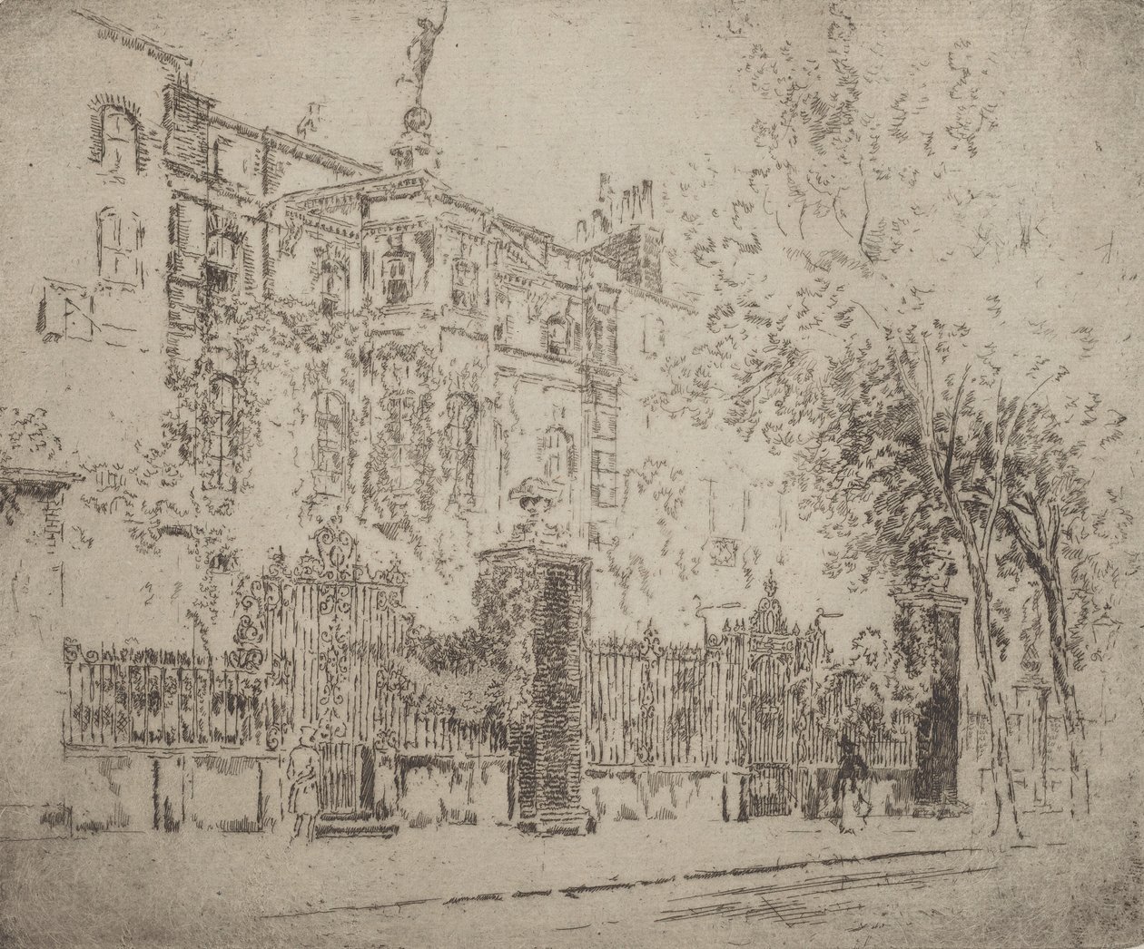Rossettiho dům, 1906. od Joseph Pennell