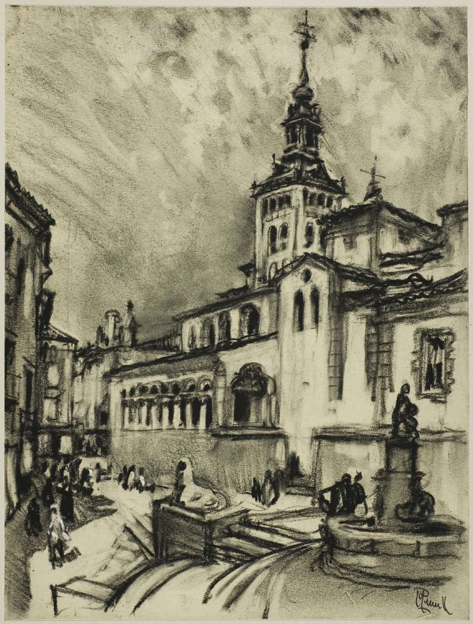 San Martin, Segovia od Joseph Pennell