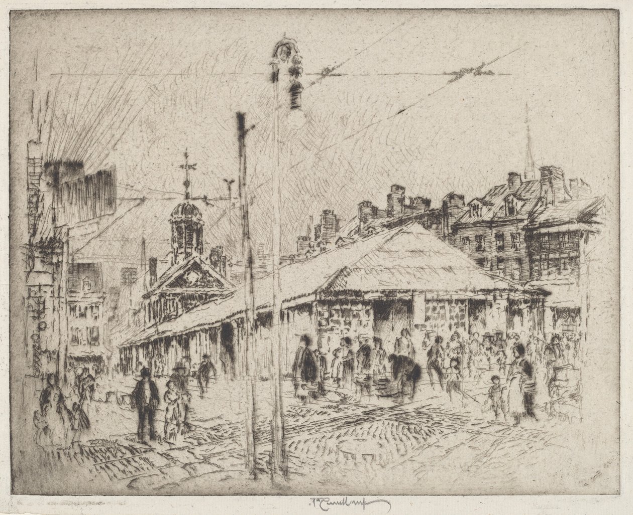 Second Street Market, Philadelphia od Joseph Pennell