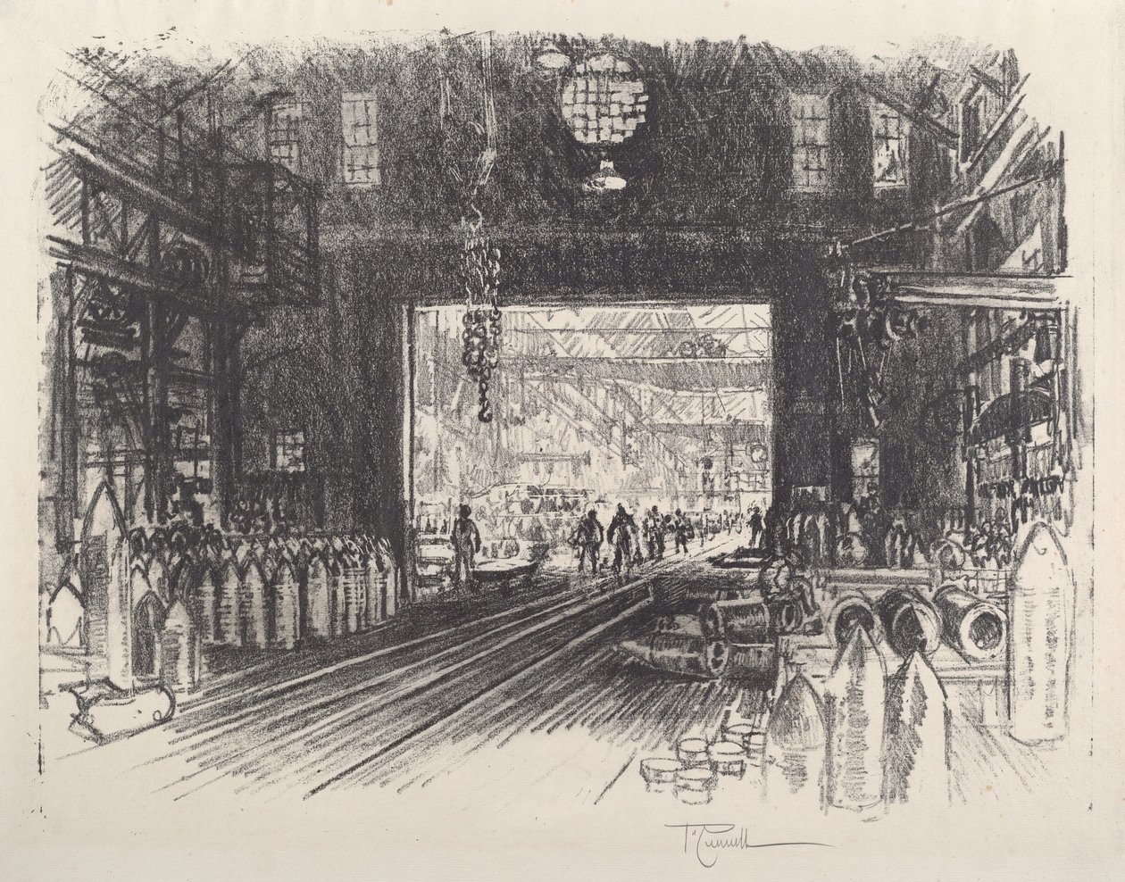 Shell Factory, No.II, 1917. od Joseph Pennell