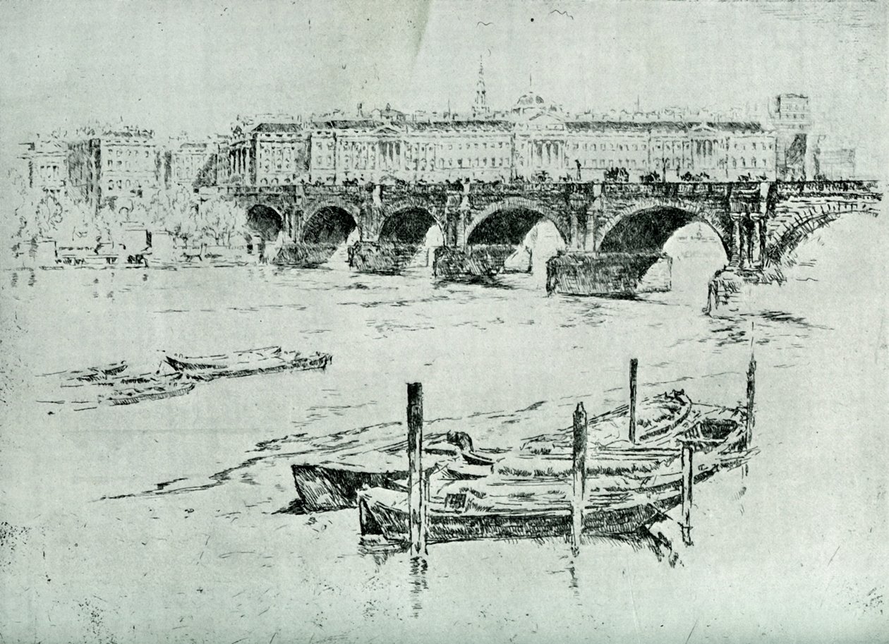 Somerset House, 1928. od Joseph Pennell