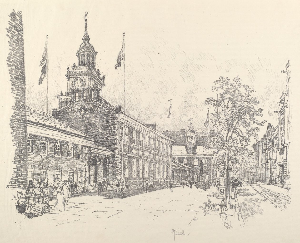 Státní budovy, 1912. od Joseph Pennell