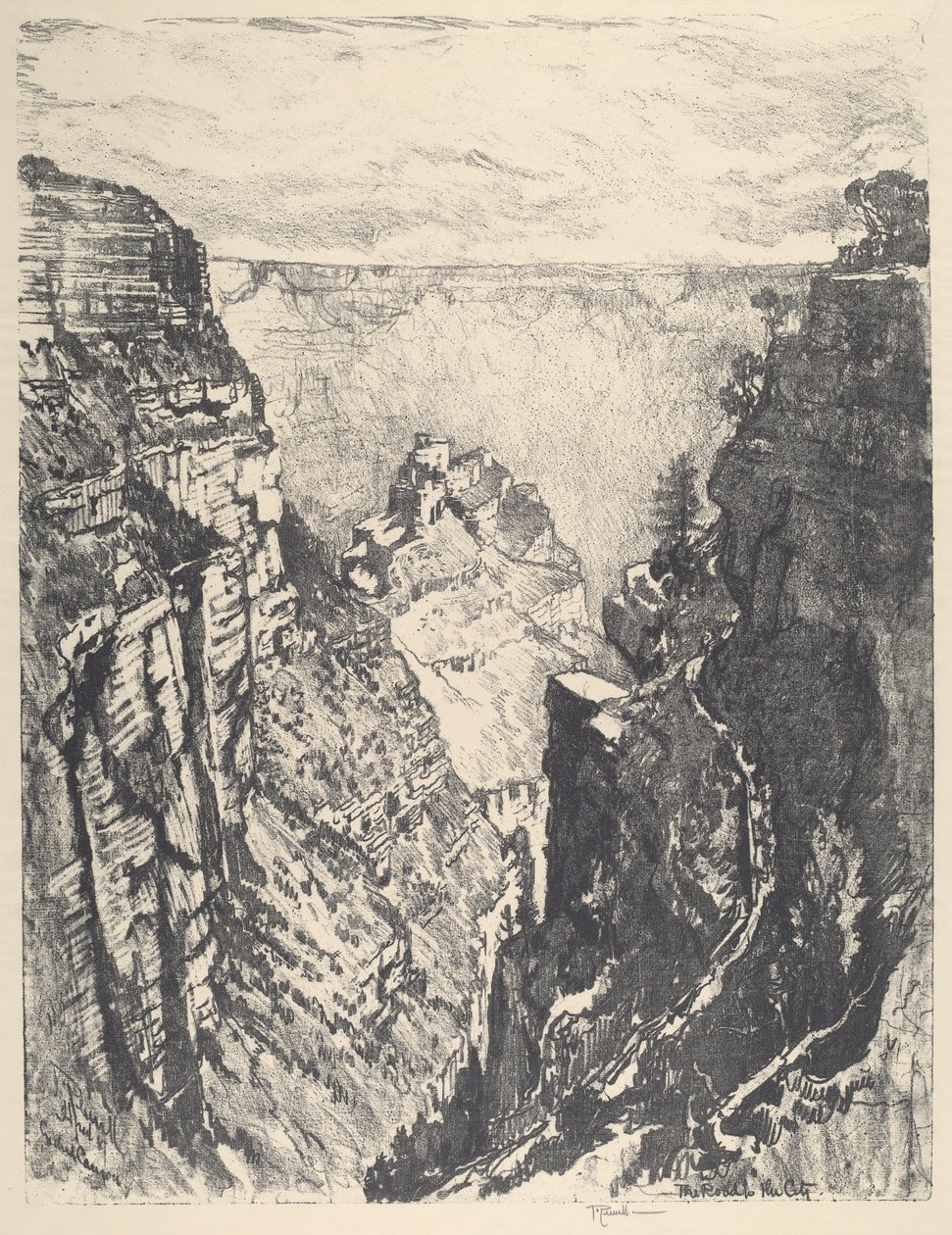 The Bright Angel Trail od Joseph Pennell