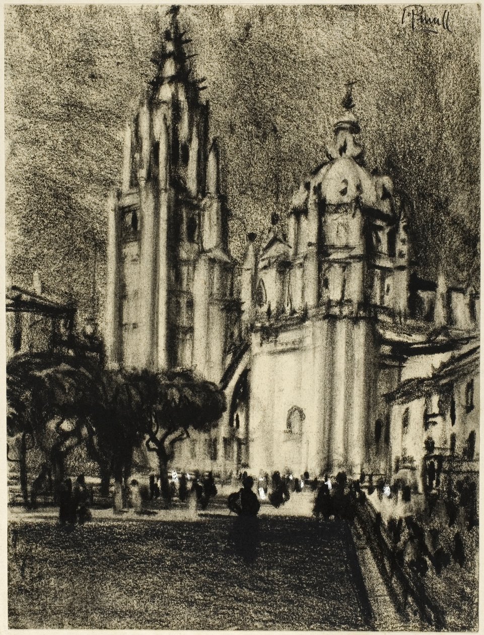 Katedrála, Toledo od Joseph Pennell