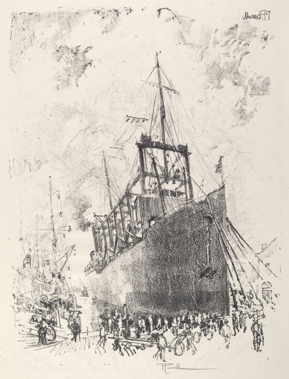 Collier, 1917. od Joseph Pennell