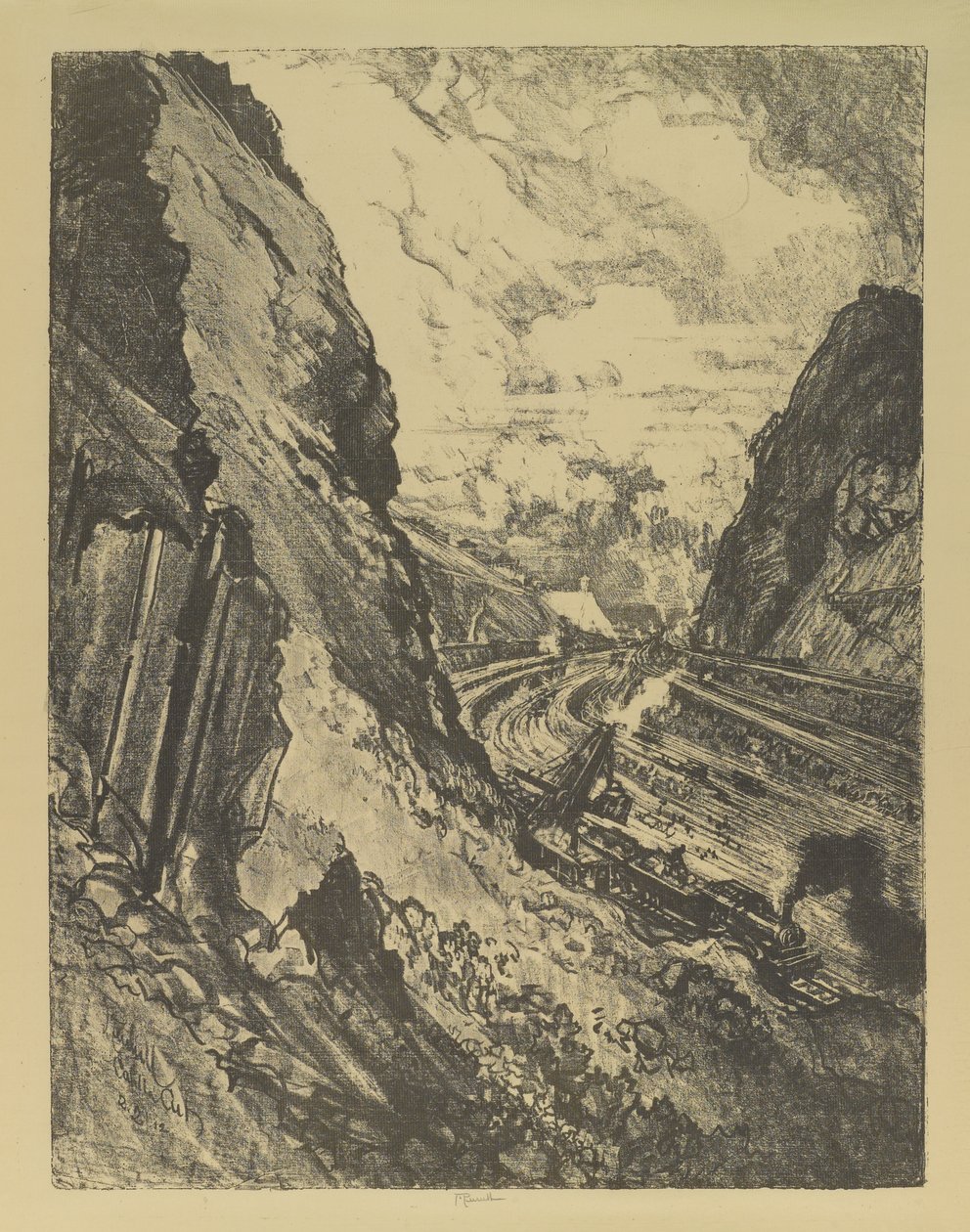 The Cut Toward Culebra od Joseph Pennell