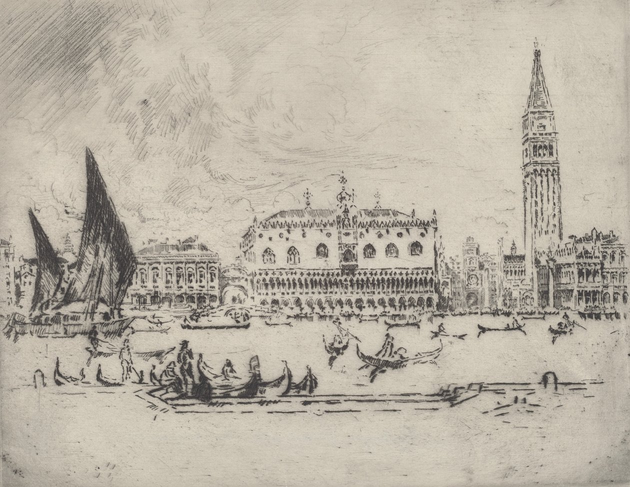 Dóžecí palác, 1883. od Joseph Pennell