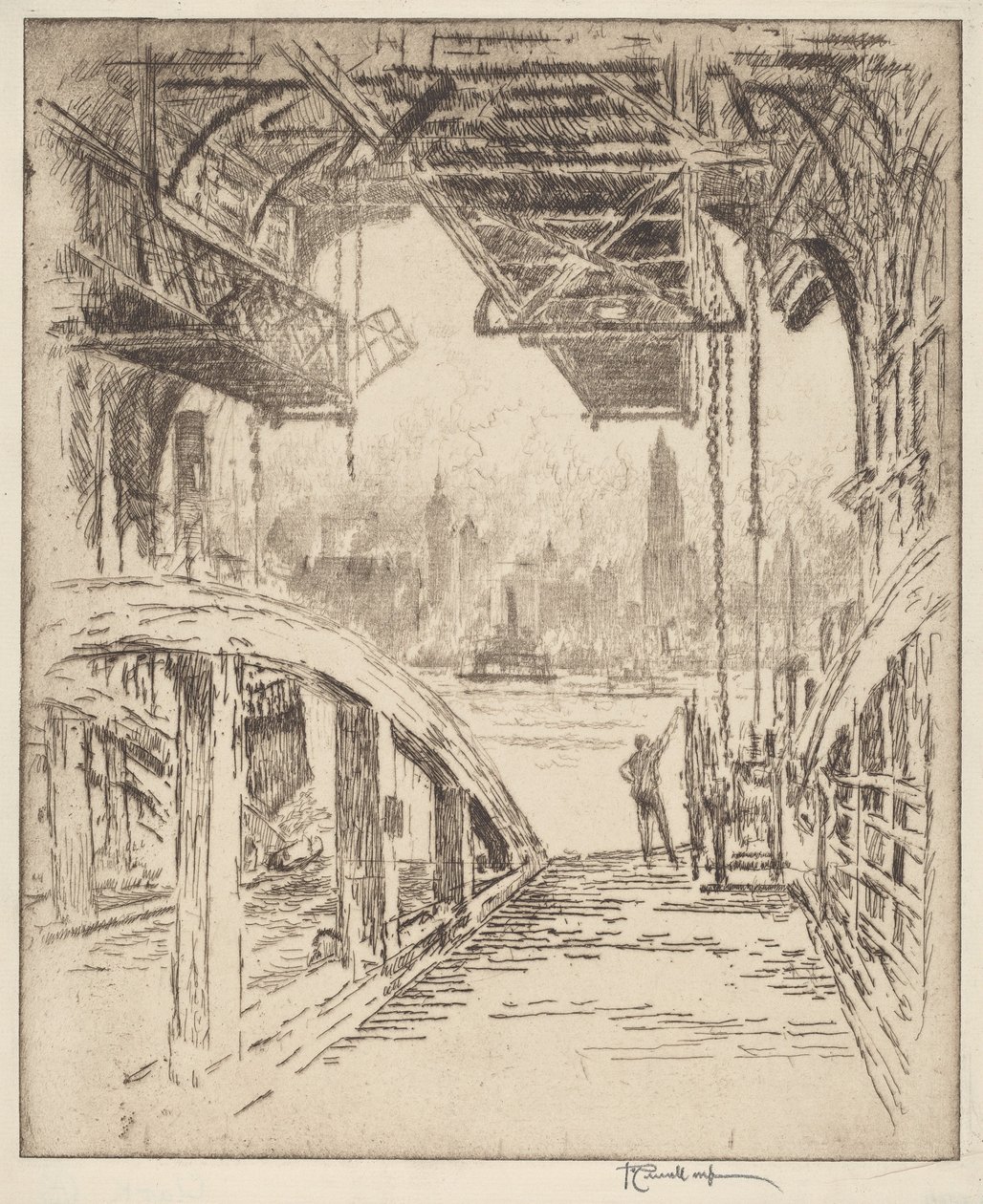 Ferry House od Joseph Pennell