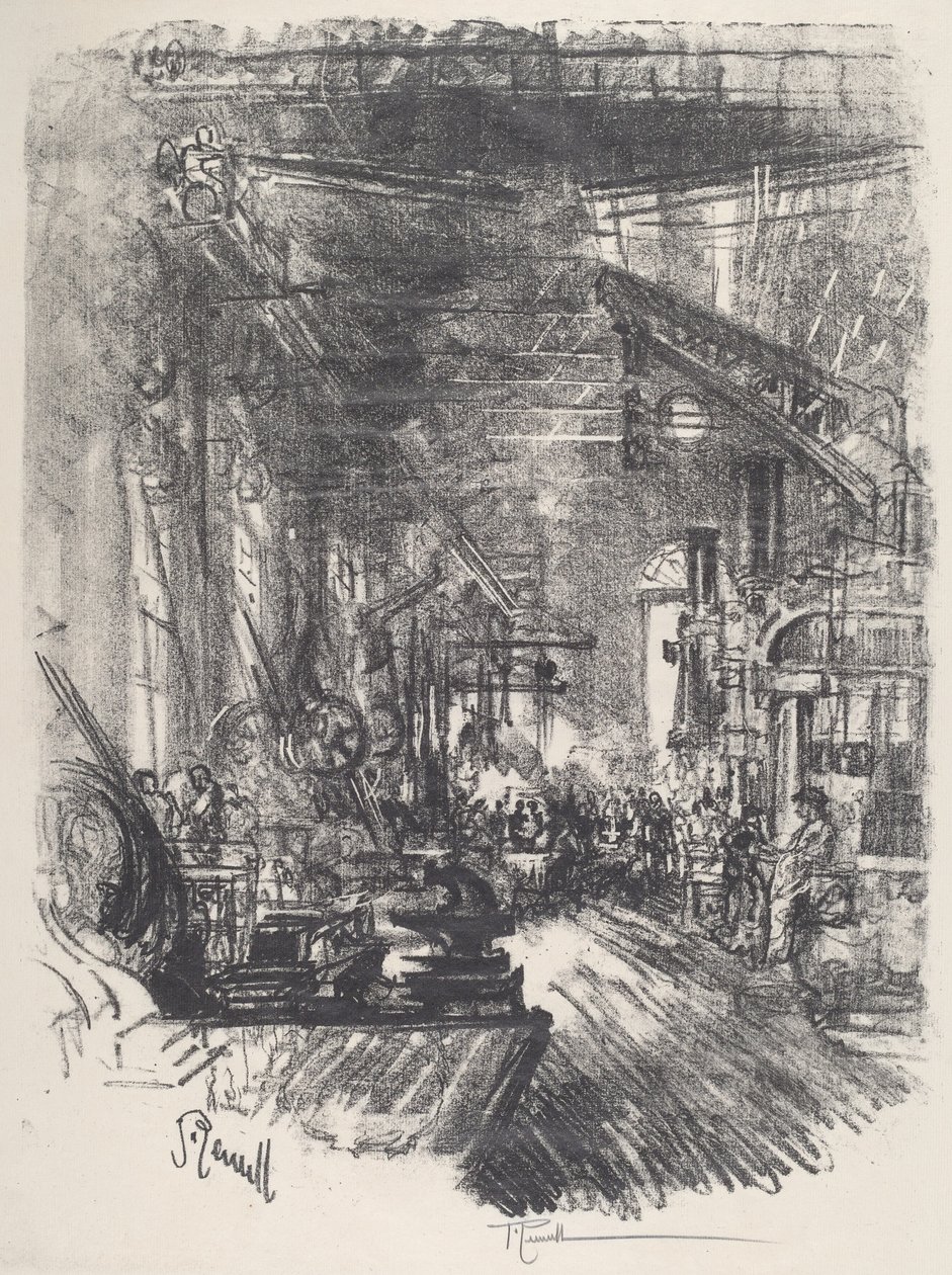 The Forges, 1917. od Joseph Pennell