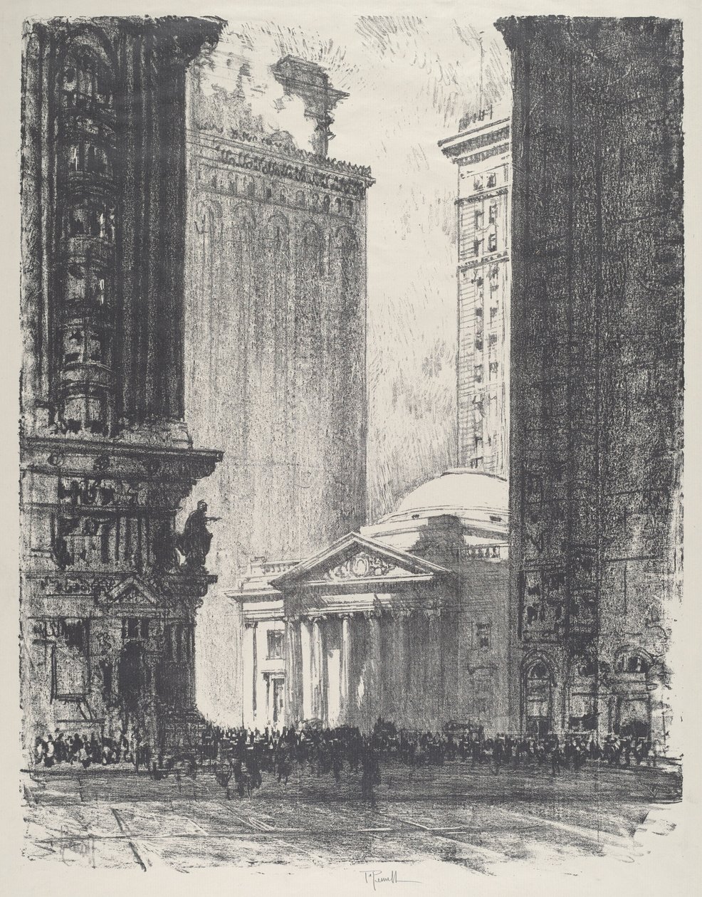 The Girard Trust Company, 1912. od Joseph Pennell