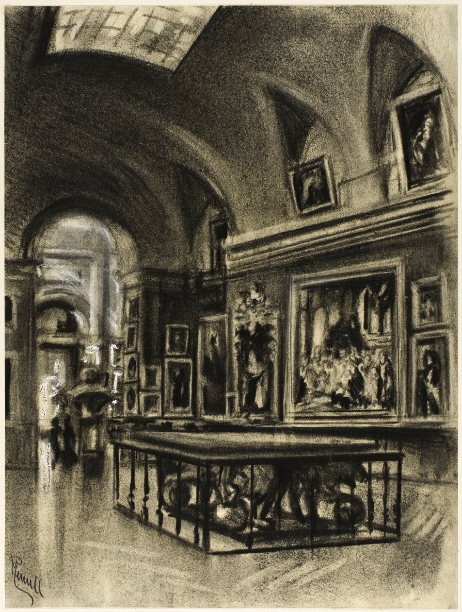 Velká galerie Prado od Joseph Pennell