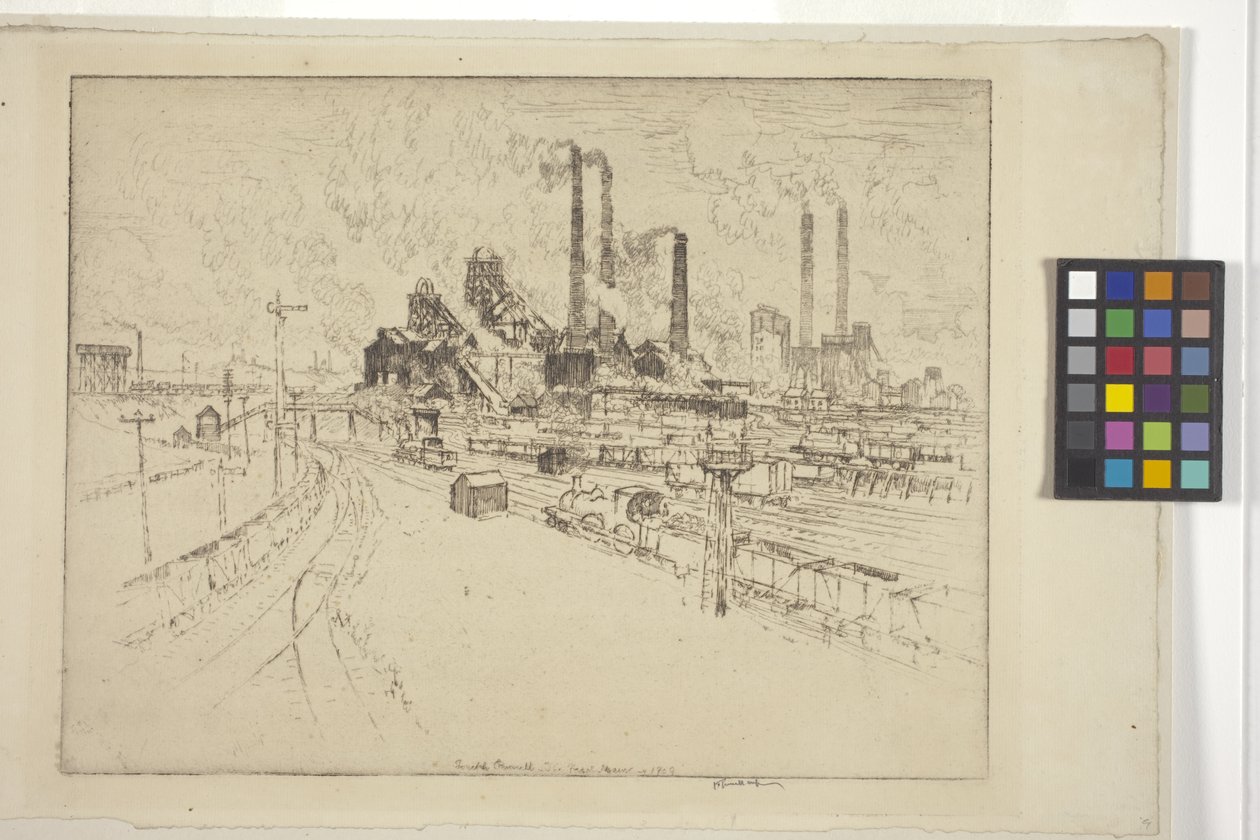 The Great Main, Nedaleko Sheffieldu (lept) od Joseph Pennell