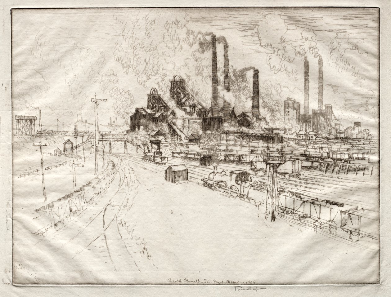 The Great Main, Nedaleko Sheffieldu od Joseph Pennell