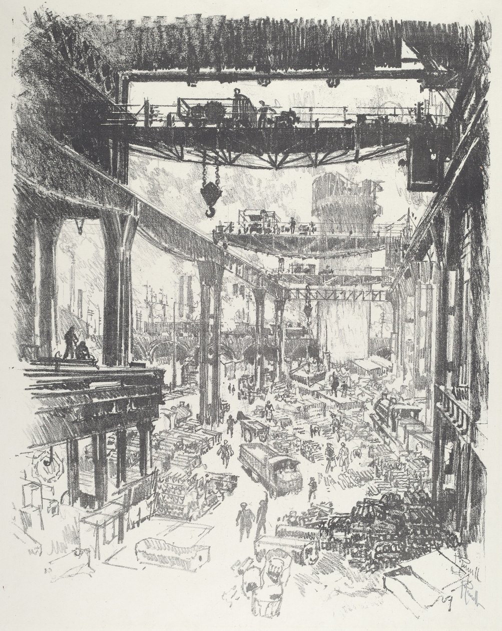 Velká věž: Pig-Iron, 1916. od Joseph Pennell