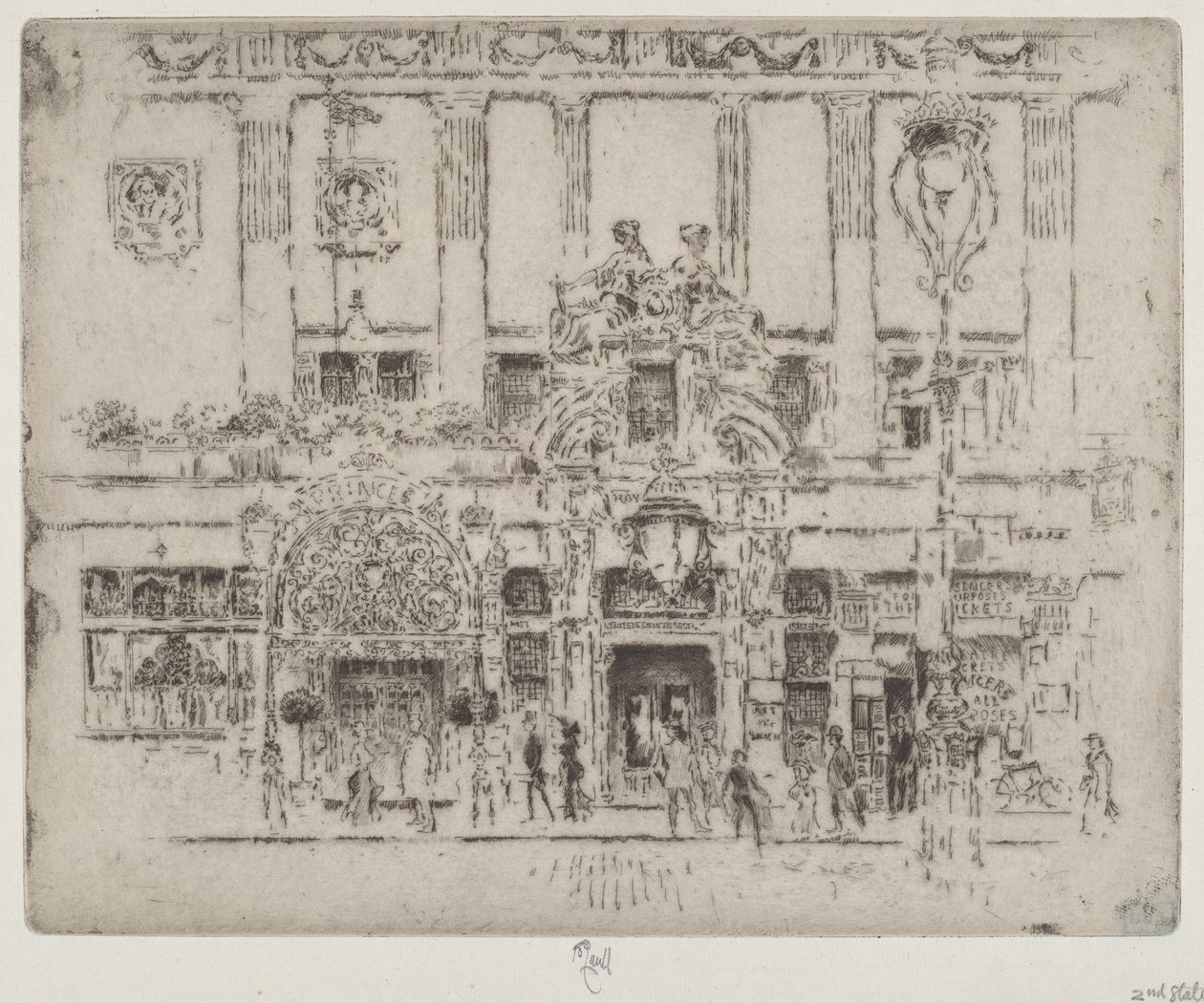 Institut, Piccadilly od Joseph Pennell