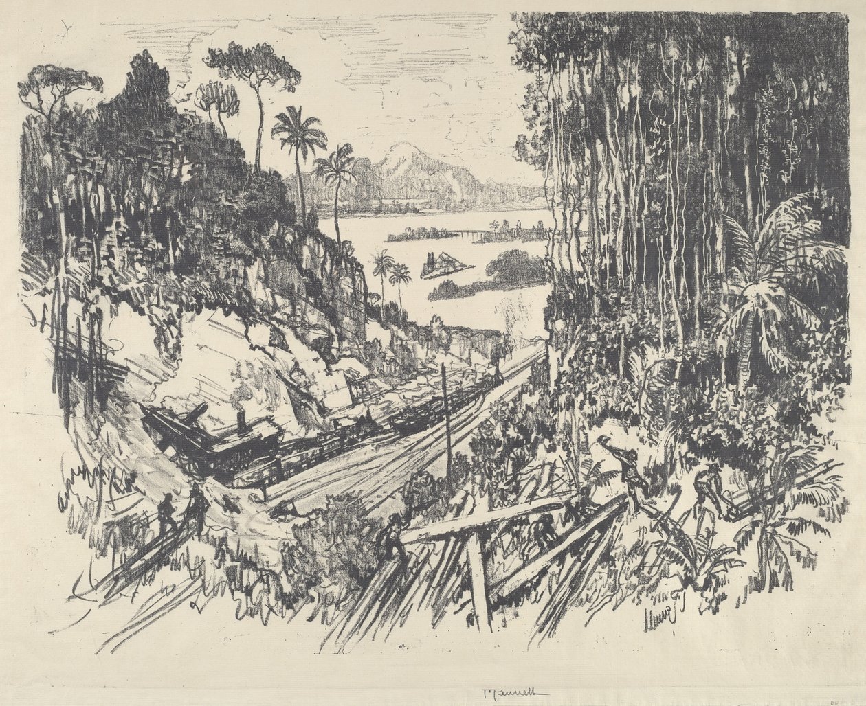 Džungle, 1912. od Joseph Pennell