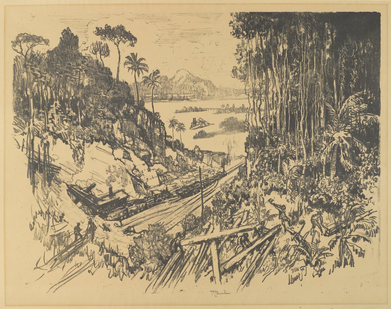 Džungle, 1912 od Joseph Pennell