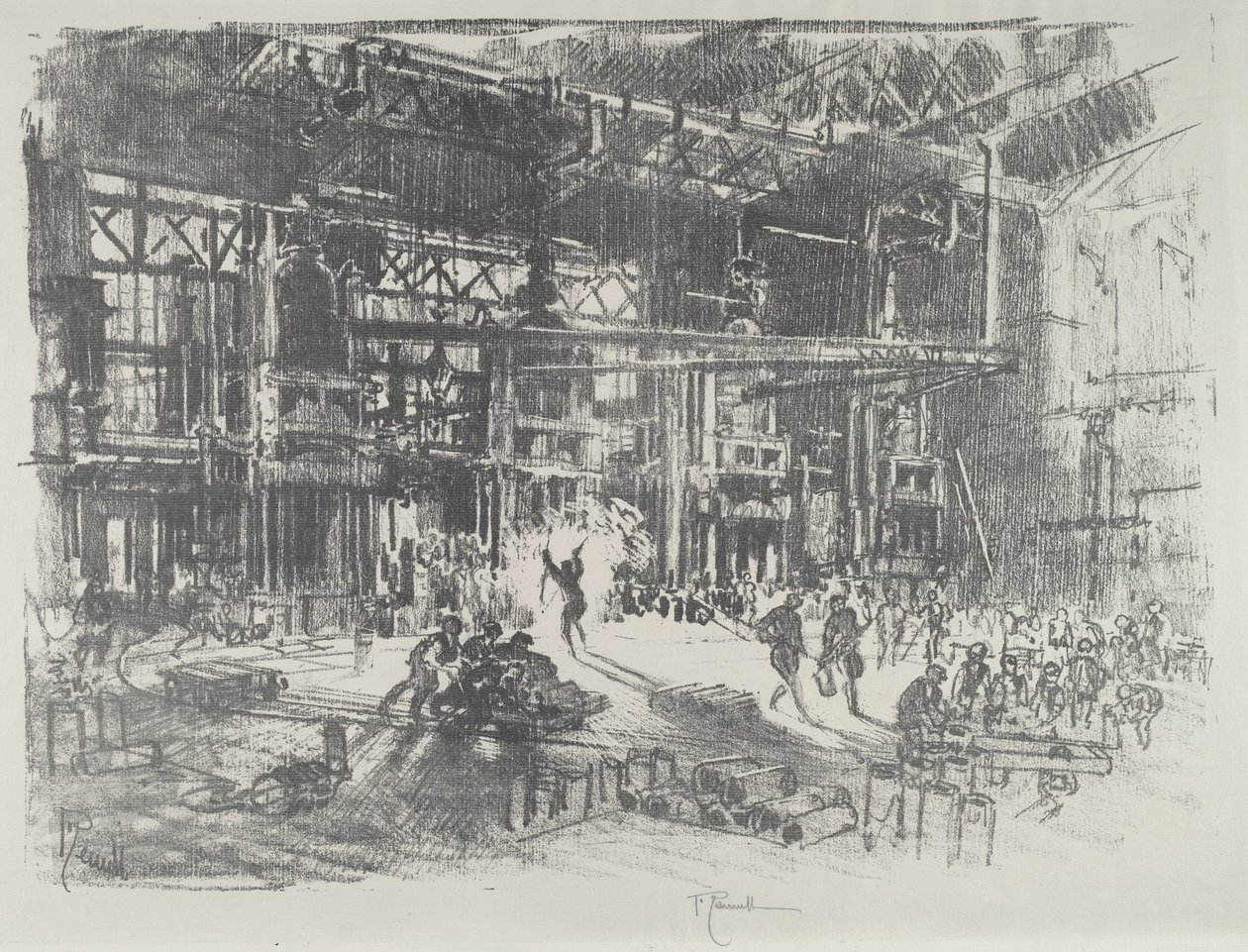 The Presses, 1916. od Joseph Pennell