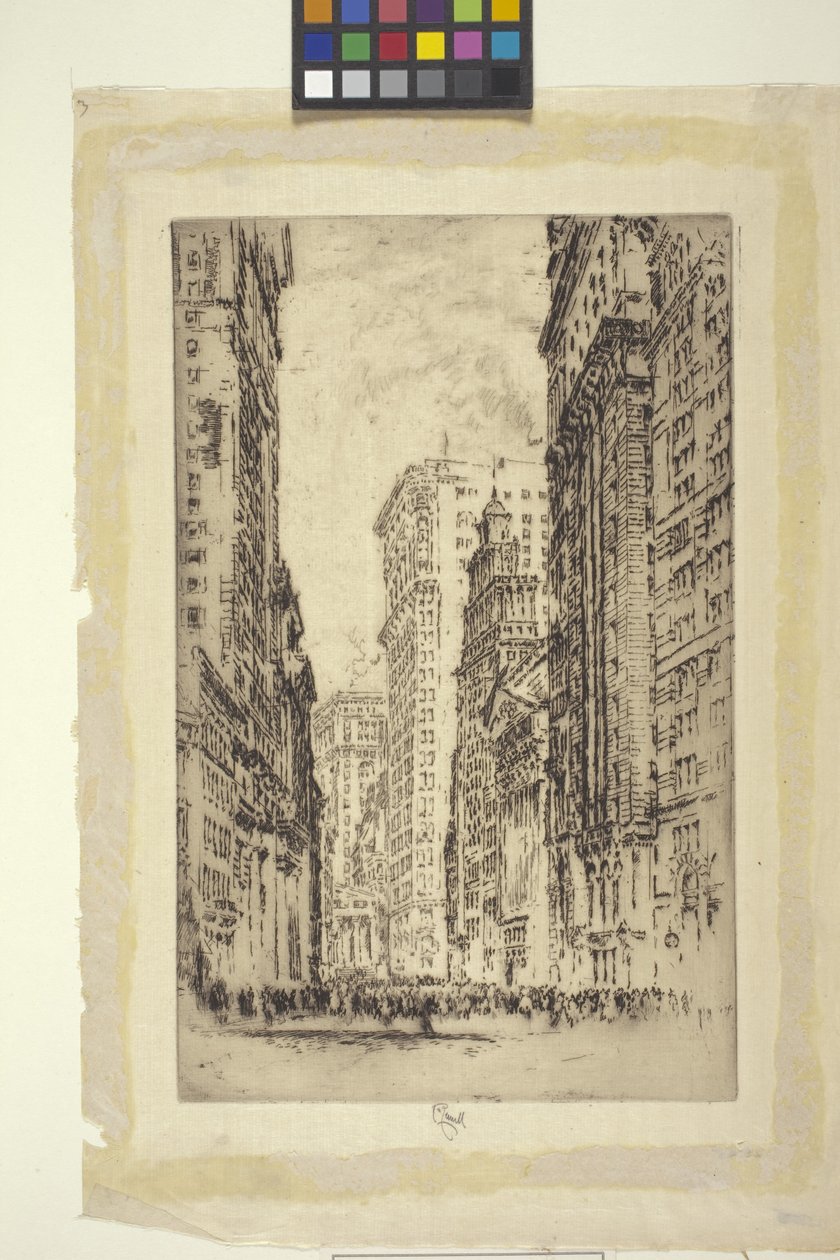 The Stock Exchange, New York (lept) od Joseph Pennell