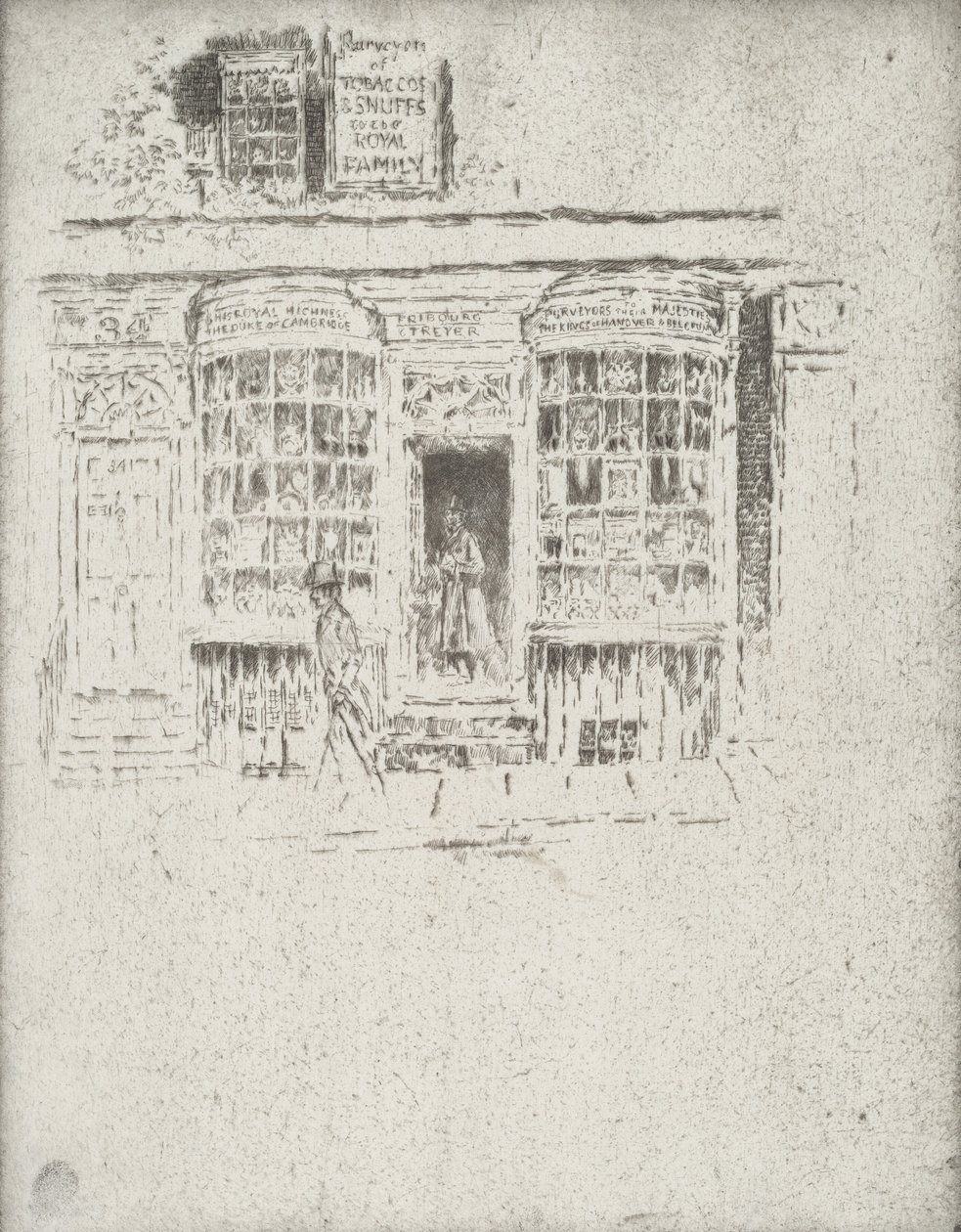 Obchod s tabákem, 1903. od Joseph Pennell
