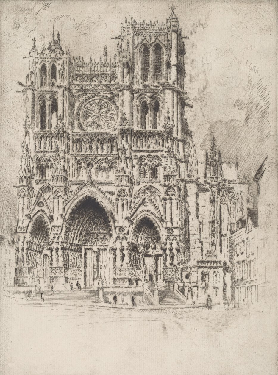 Západní fronta, Amiens, 1907. od Joseph Pennell