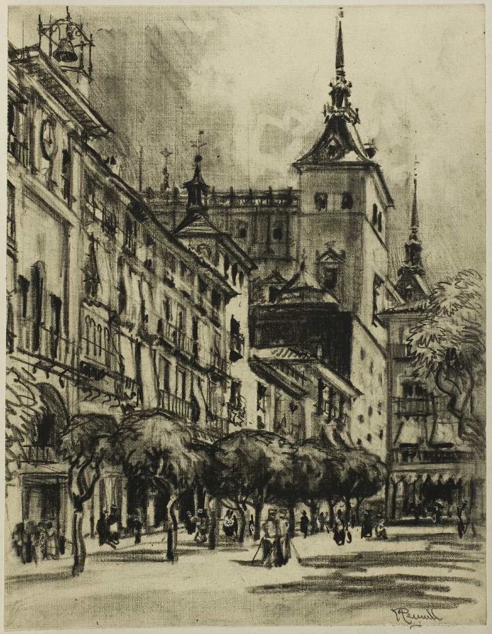 Zocodover, Toledo od Joseph Pennell