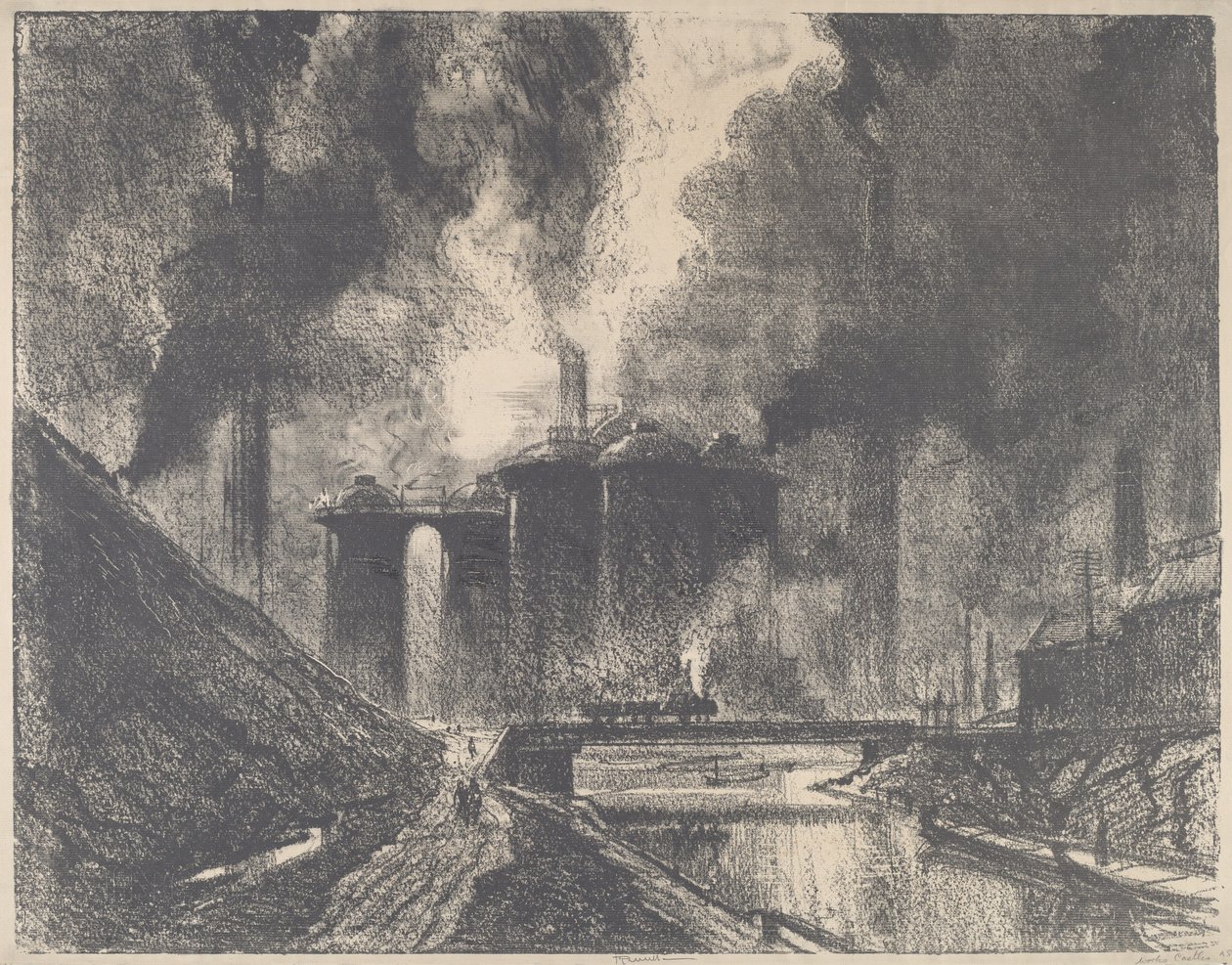 Work Castles, Wolverhampton, 1912. od Joseph Pennell