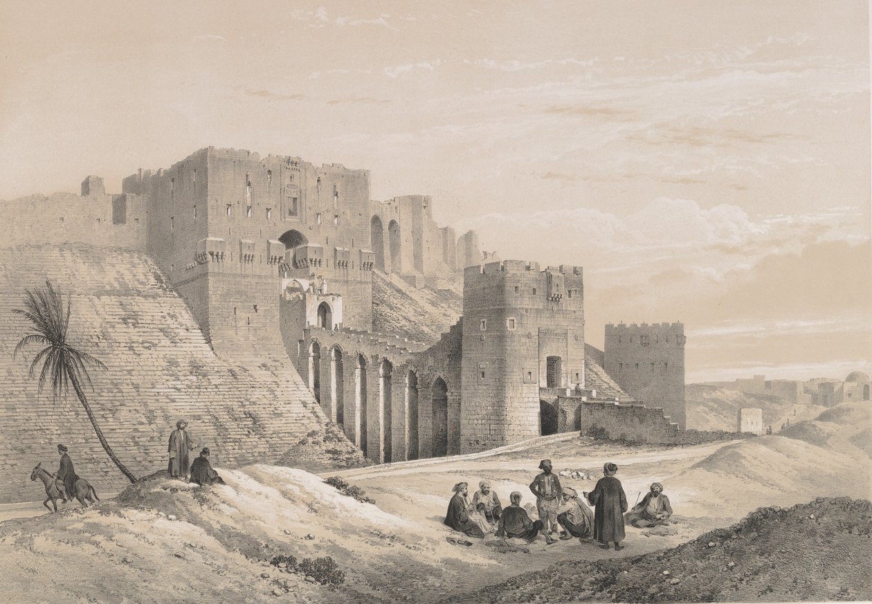 48. Hrad Aleppo, 1843. od Joseph Philibert Girault De Prangey