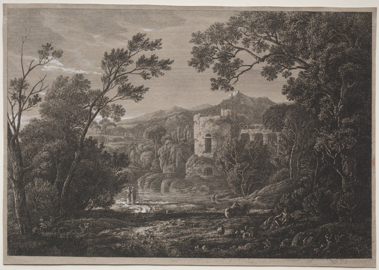 Italský pohled, c. 1810. od Joseph Rebell