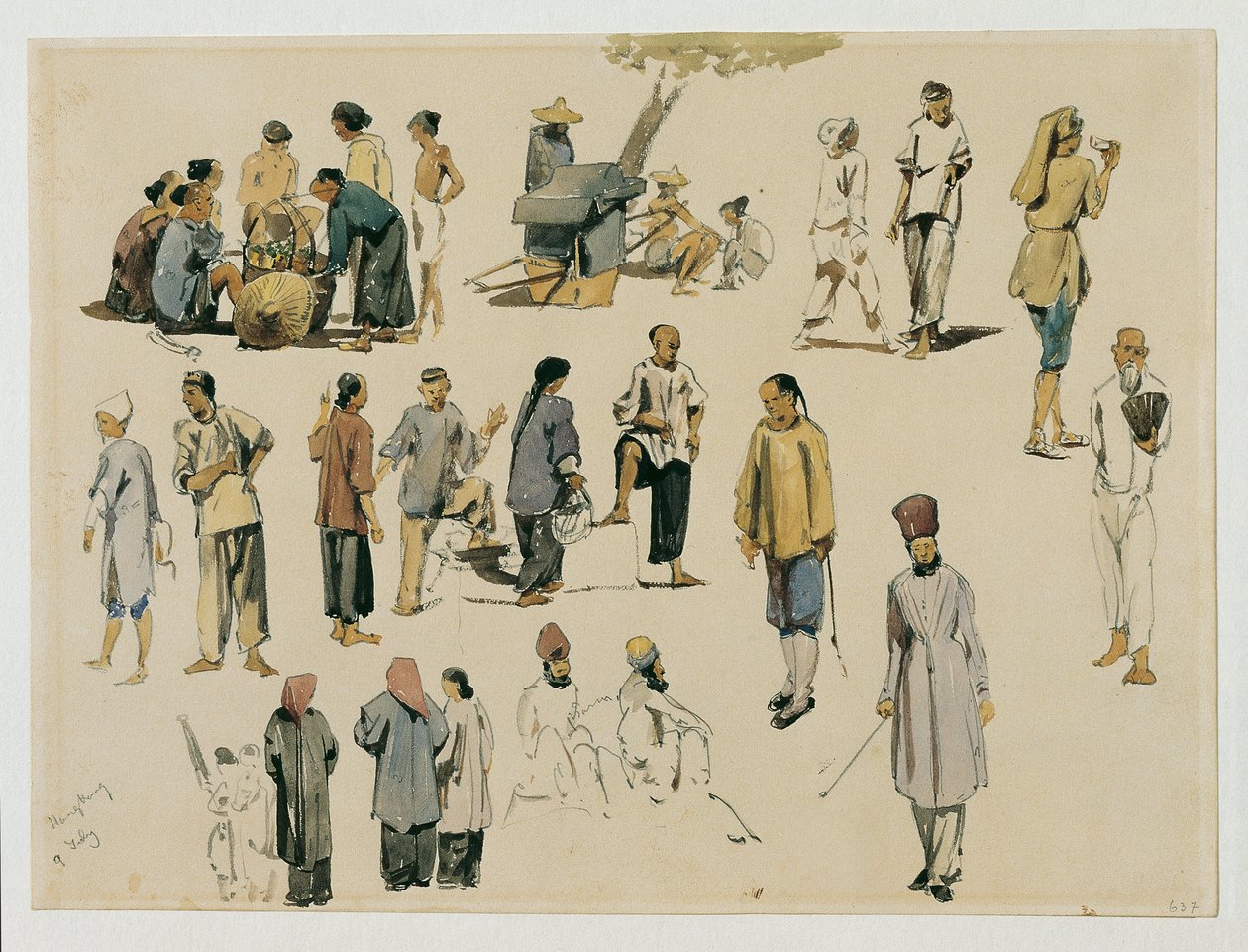 Čínské figurální studie od Joseph Selleny