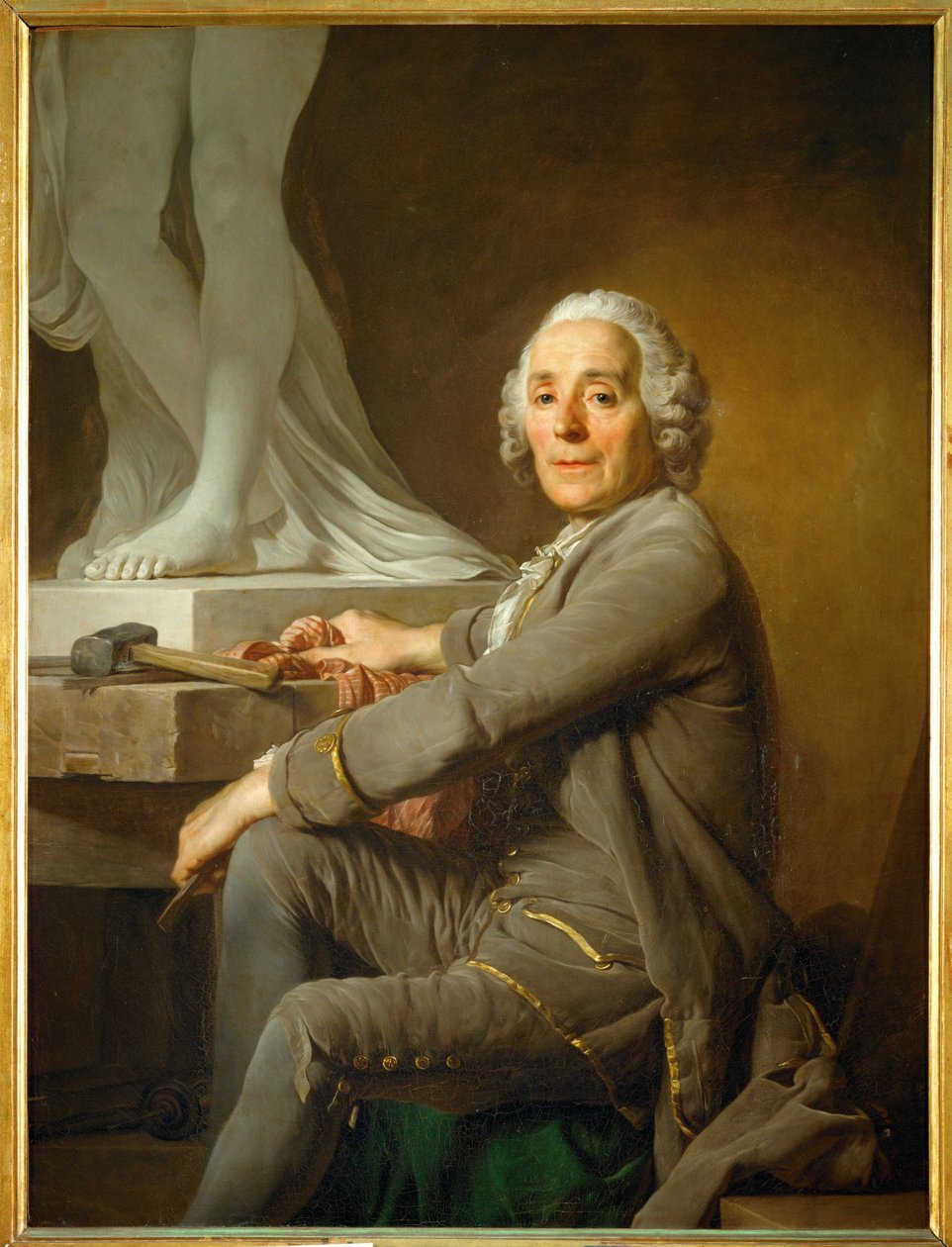 Christophe Gabriel Allegrain, sochař ... od Joseph Siffred Duplessis