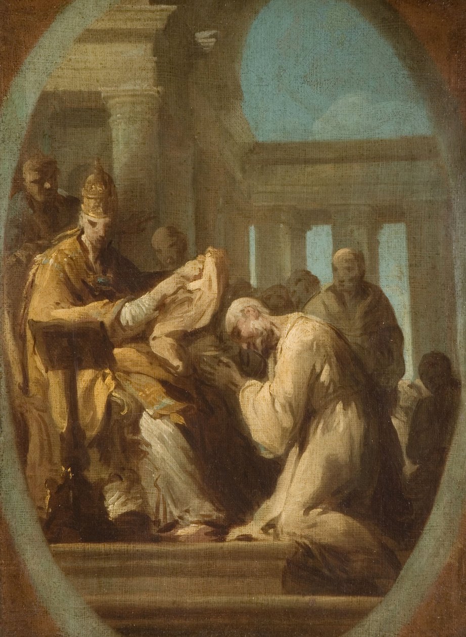 Neidentifikovaný papežský obřad, 1744-48. od Joseph Siffred Duplessis