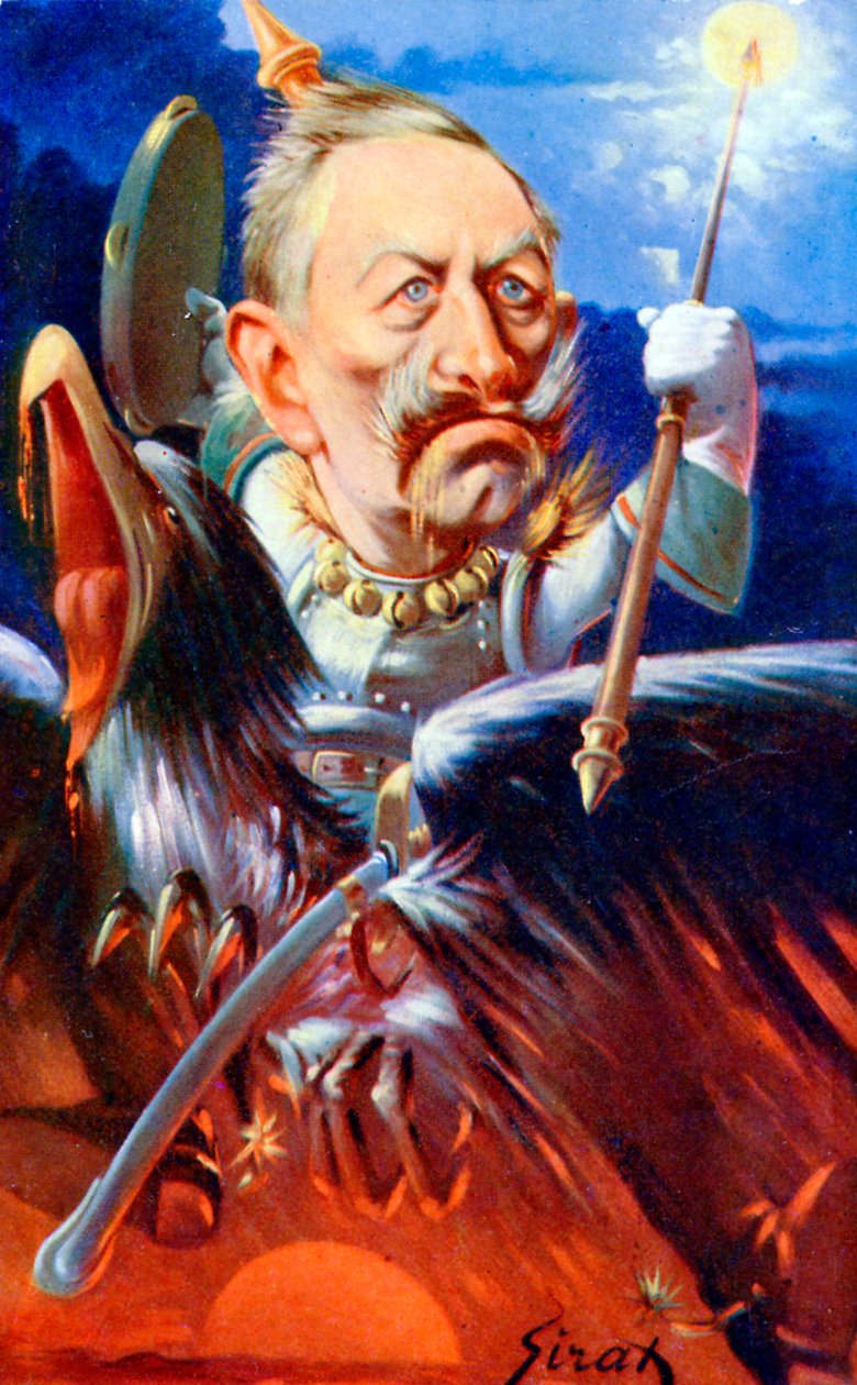 Kaiser Wilhelm II - karikatura Sirat od Joseph Sirat