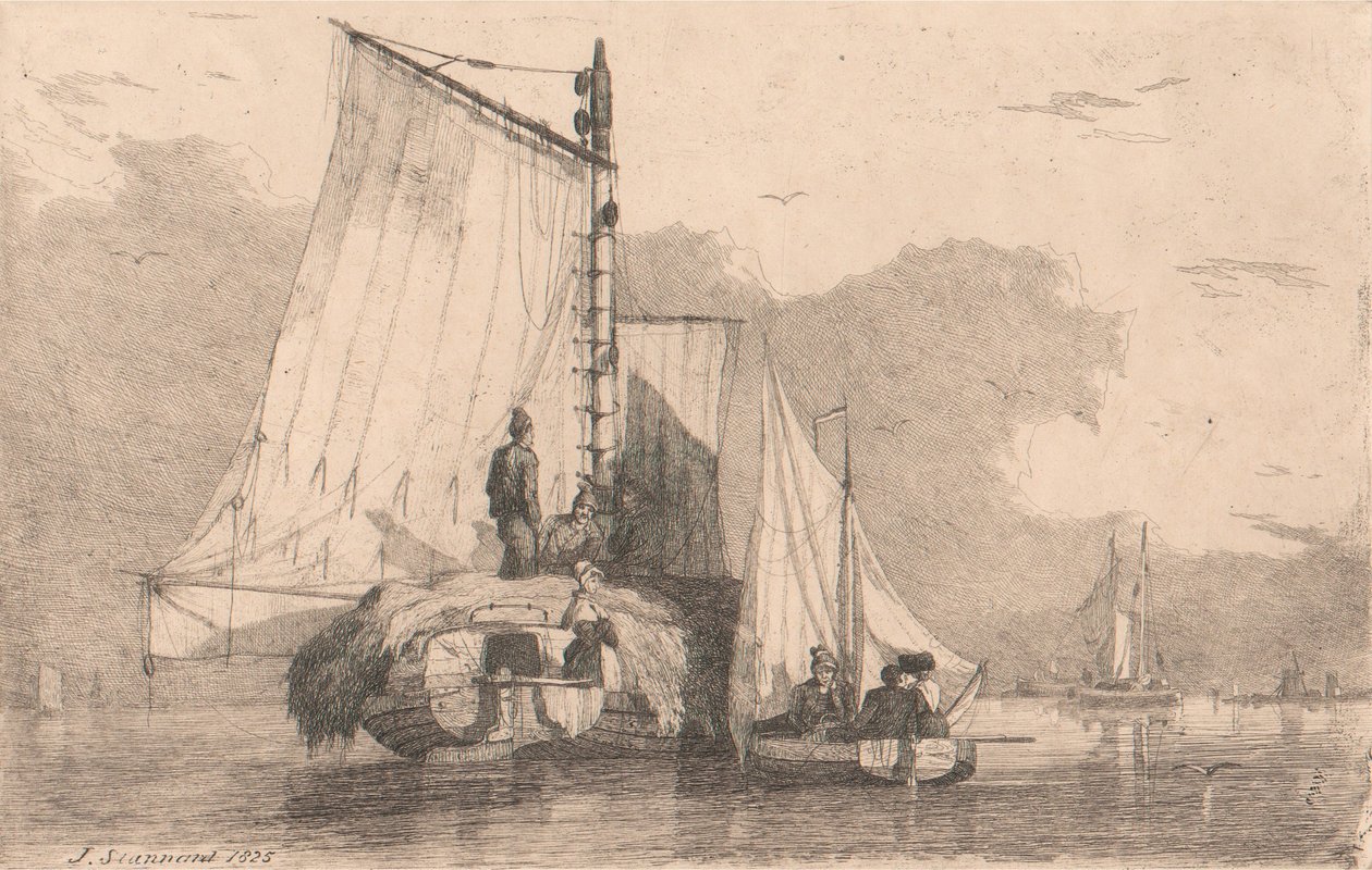 Lodě v Braydonu, 1825 od Joseph Stannard