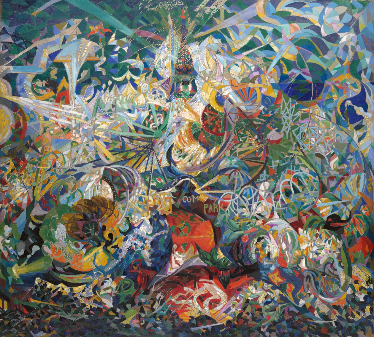 Bitva světel, Coney Island, Mardi Gras od Joseph Stella
